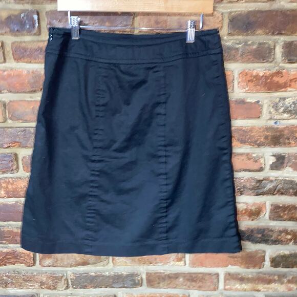 Sandro Sportswear Black Mini Sailor Button Skirt Women's Size 10 - Picture 4 of 6